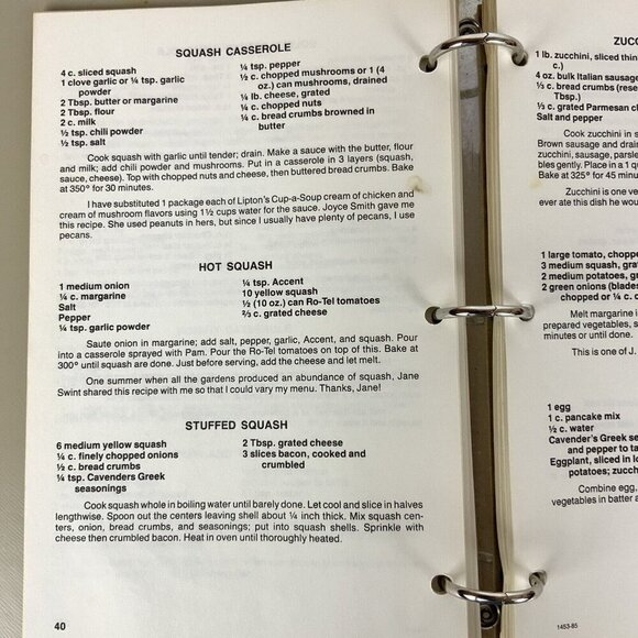 Family Affair Cookbook By Juanita Sparks Vintage 1985 Three-Ring Binder - Picture 9 of 12